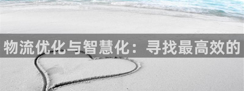 超凡国际大神预测:物流优化与智慧化: